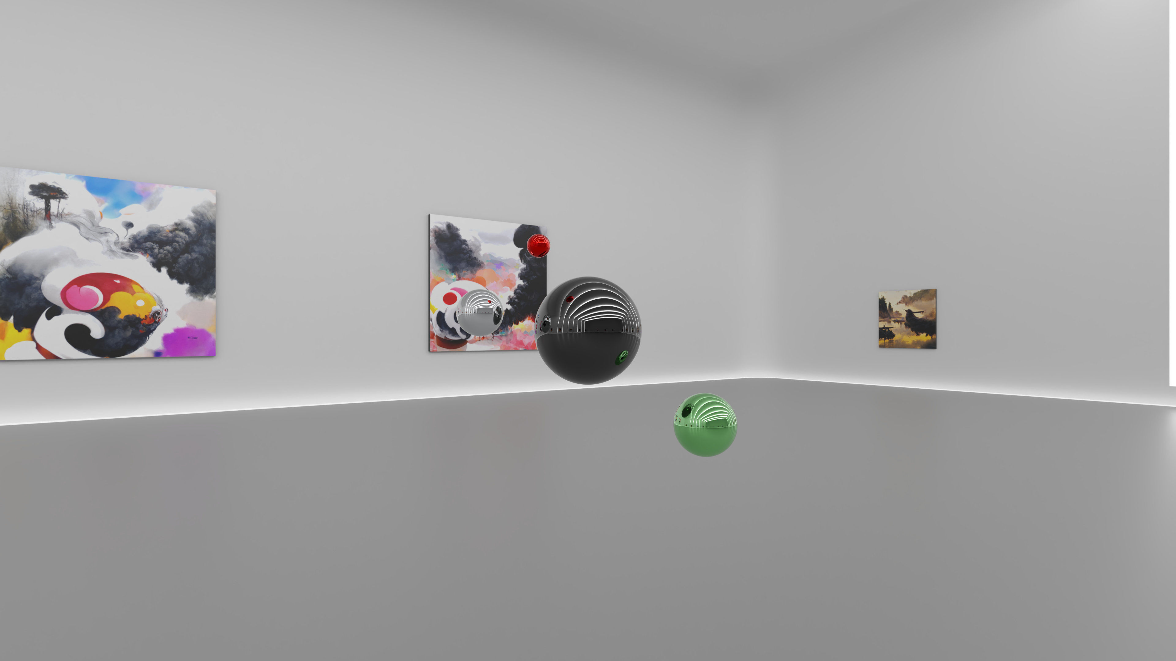 HDRI - Art Museum Gallery Interior 27 v2 - 16384x8192 Texture_9