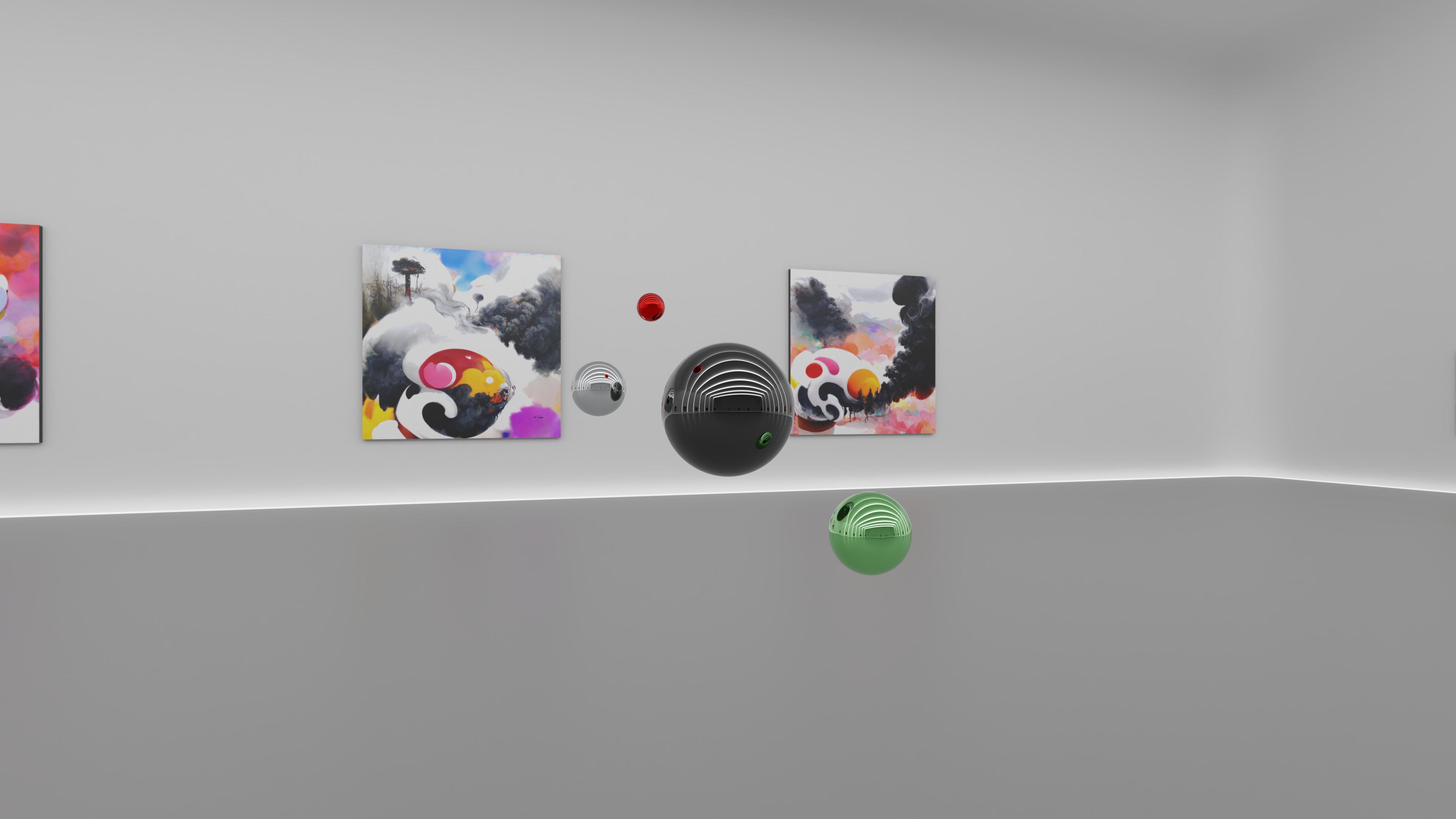 HDRI - Art Museum Gallery Interior 27 v2 - 16384x8192 Texture_10