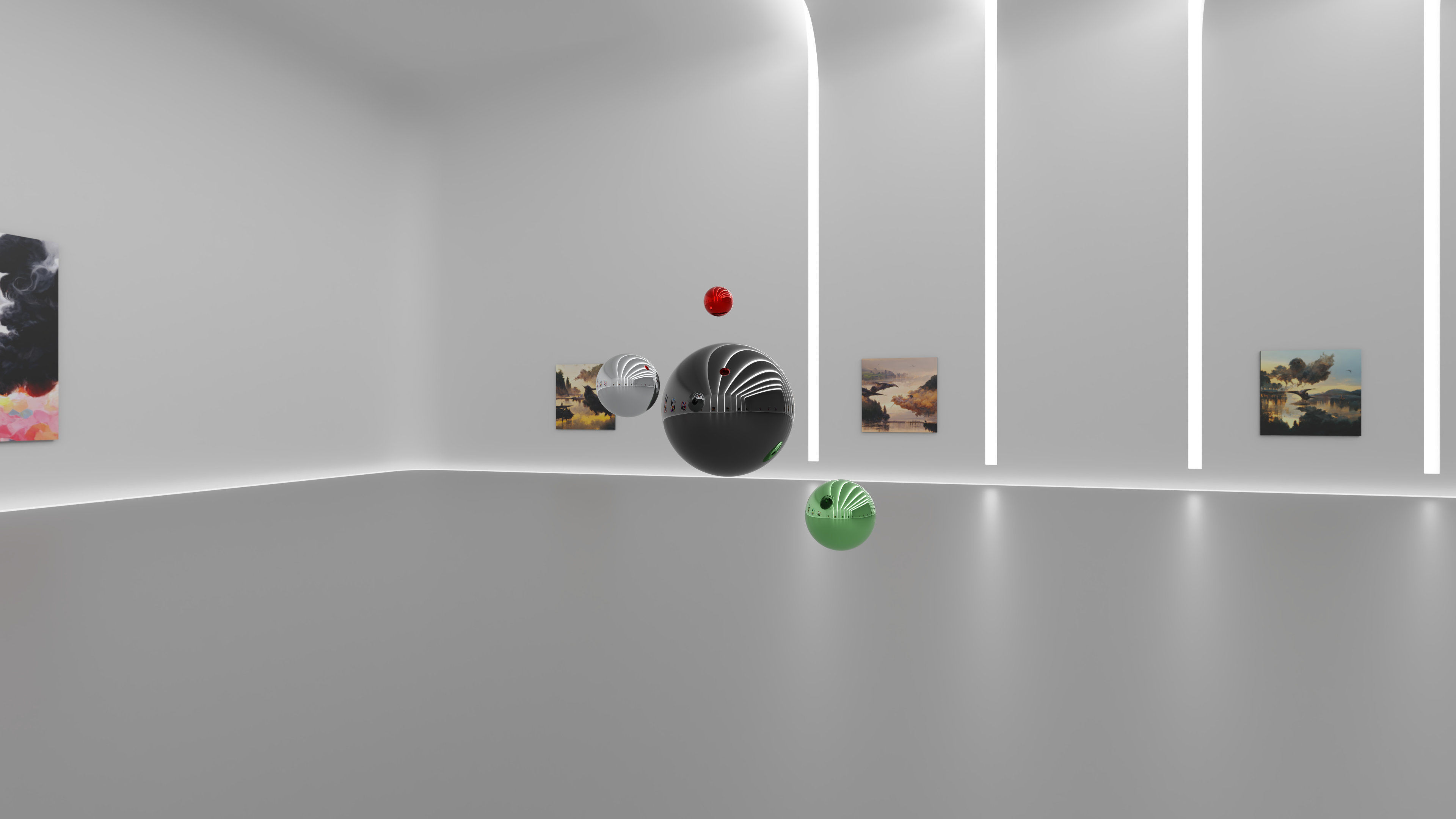 HDRI - Art Museum Gallery Interior 27 v2 - 16384x8192 Texture_7