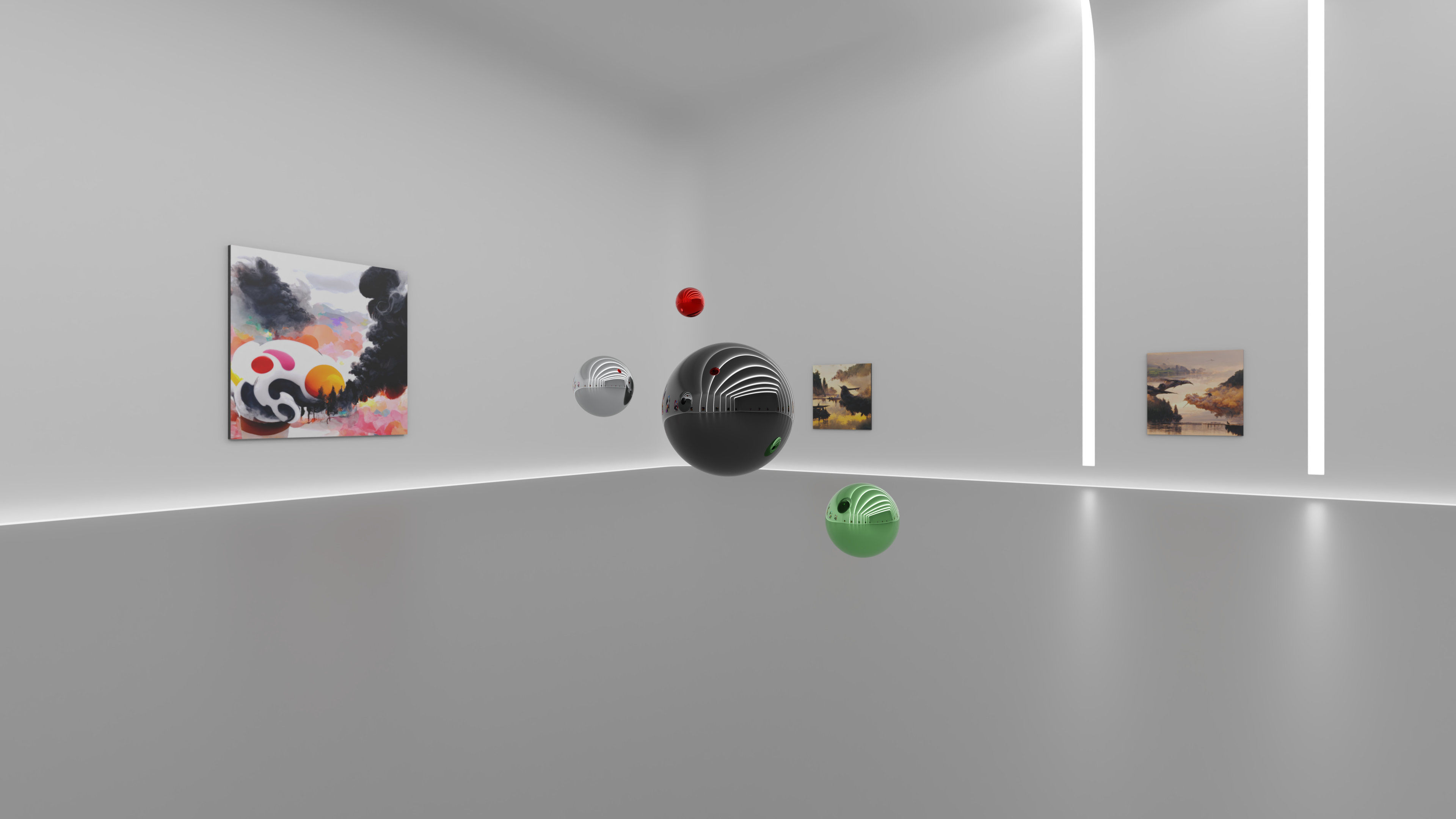 HDRI - Art Museum Gallery Interior 27 v2 - 16384x8192 Texture_8