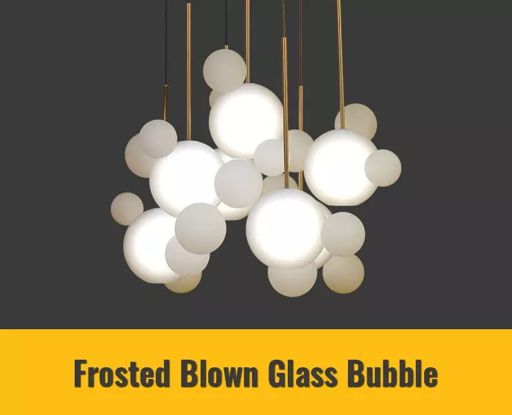 Frosted Blown Glass Bubble 3D model_0