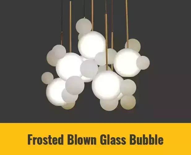 Frosted Blown Glass Bubble 3D model