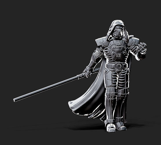 Dark one - 35mm scale 3D print model
