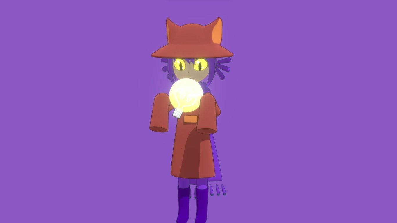 Cat Girl 3D model_1