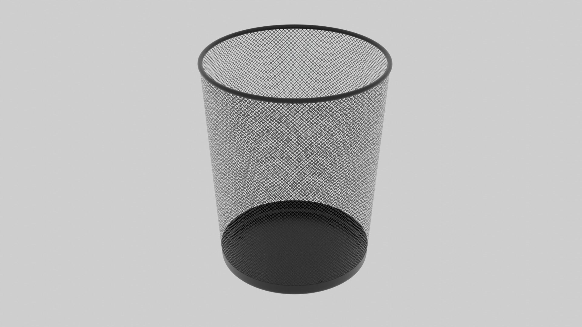 Office trash can 3D model_1