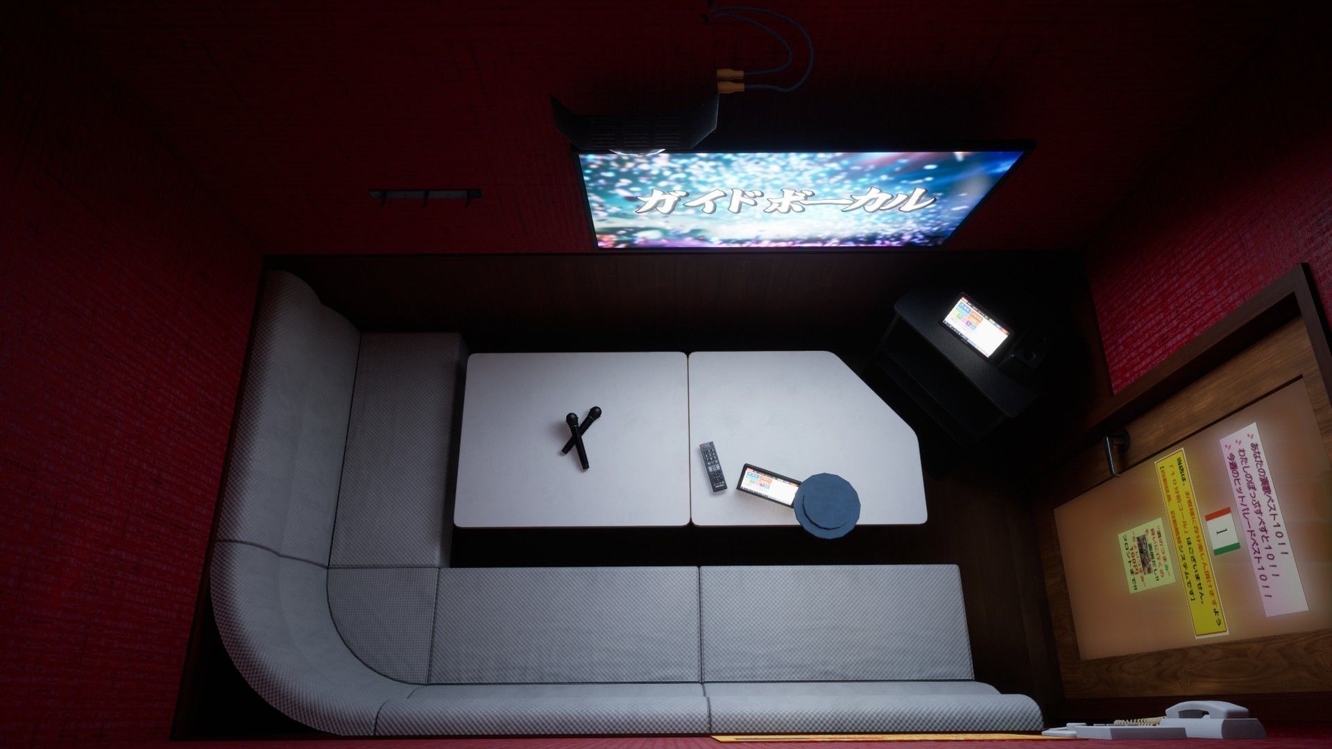 Japanese Karaoke Low-poly 3D model_20