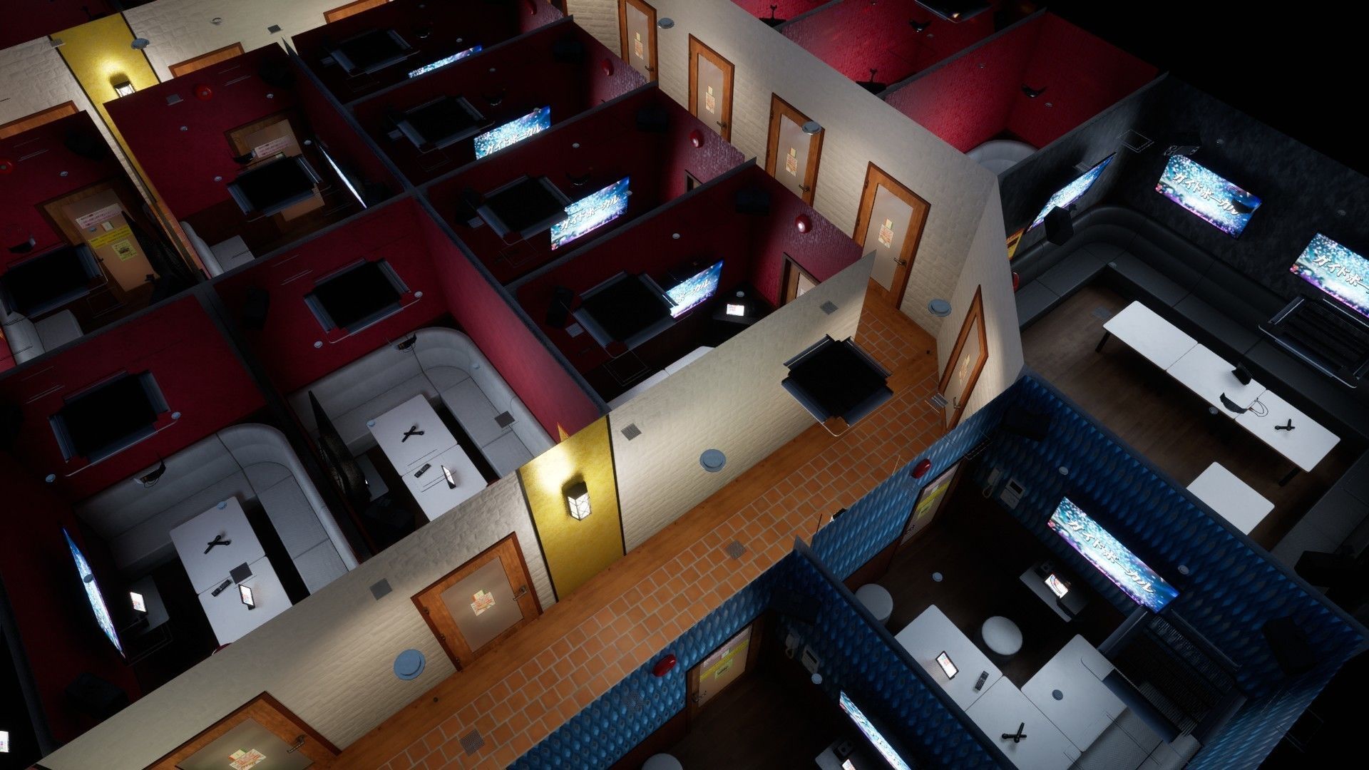 Japanese Karaoke Low-poly 3D model_8