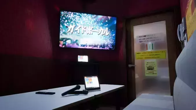 Japanese Karaoke Low-poly 3D model