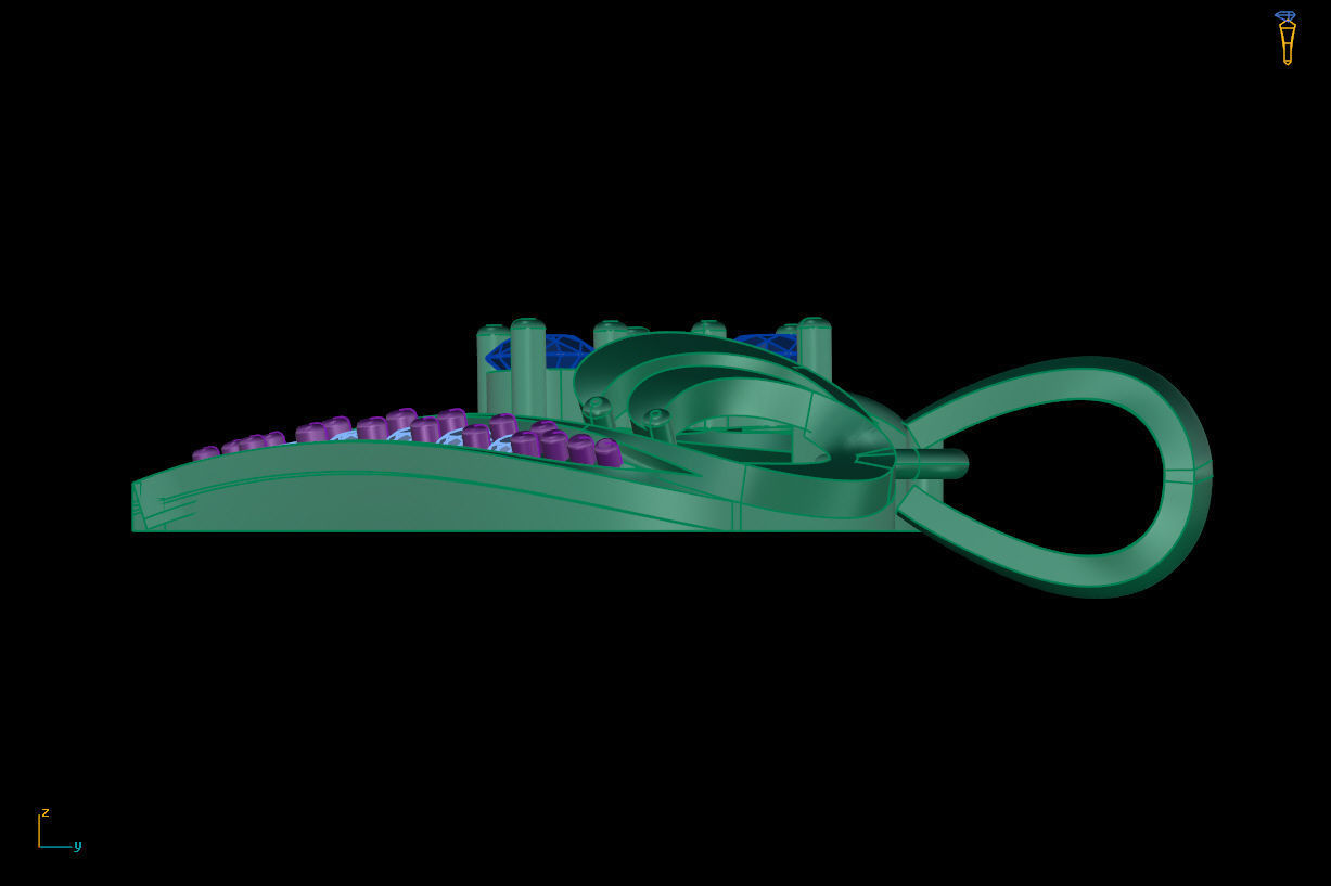 Heart diamond pendant 3D print model free download 3D print model_11