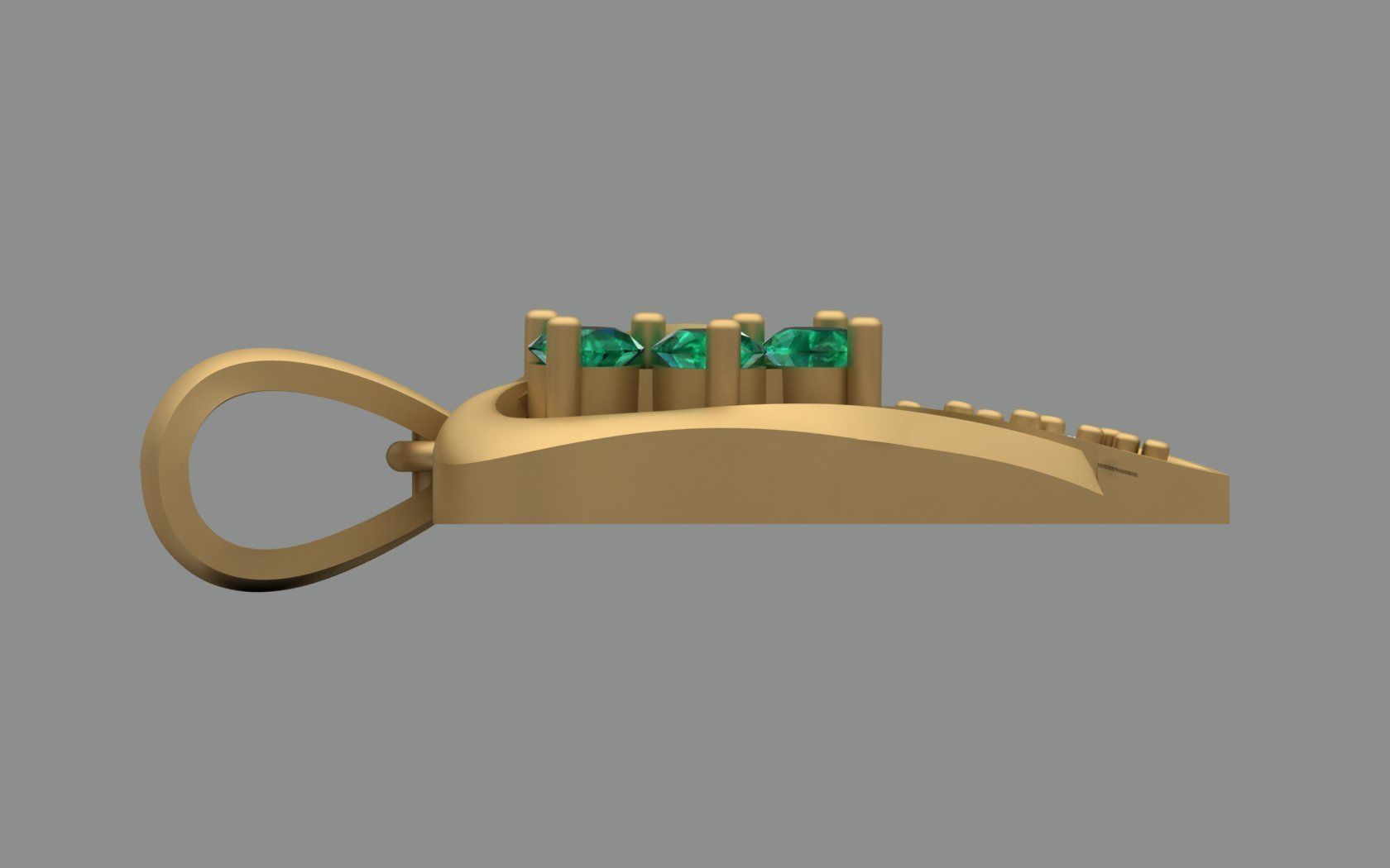 Heart diamond pendant 3D print model free download 3D print model_17