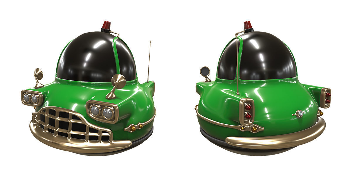 Stylized car 3d model Low-poly 3D model_5