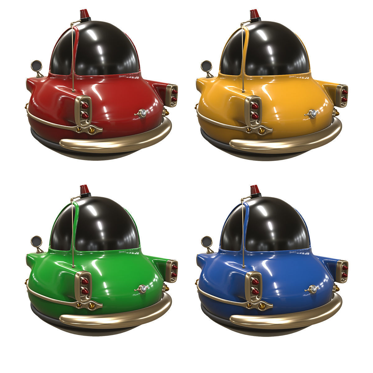 Stylized car 3d model Low-poly 3D model_1