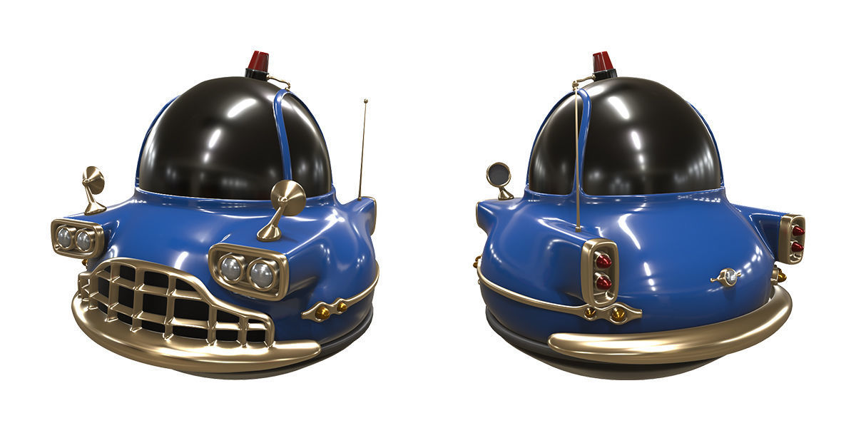 Stylized car 3d model Low-poly 3D model_4