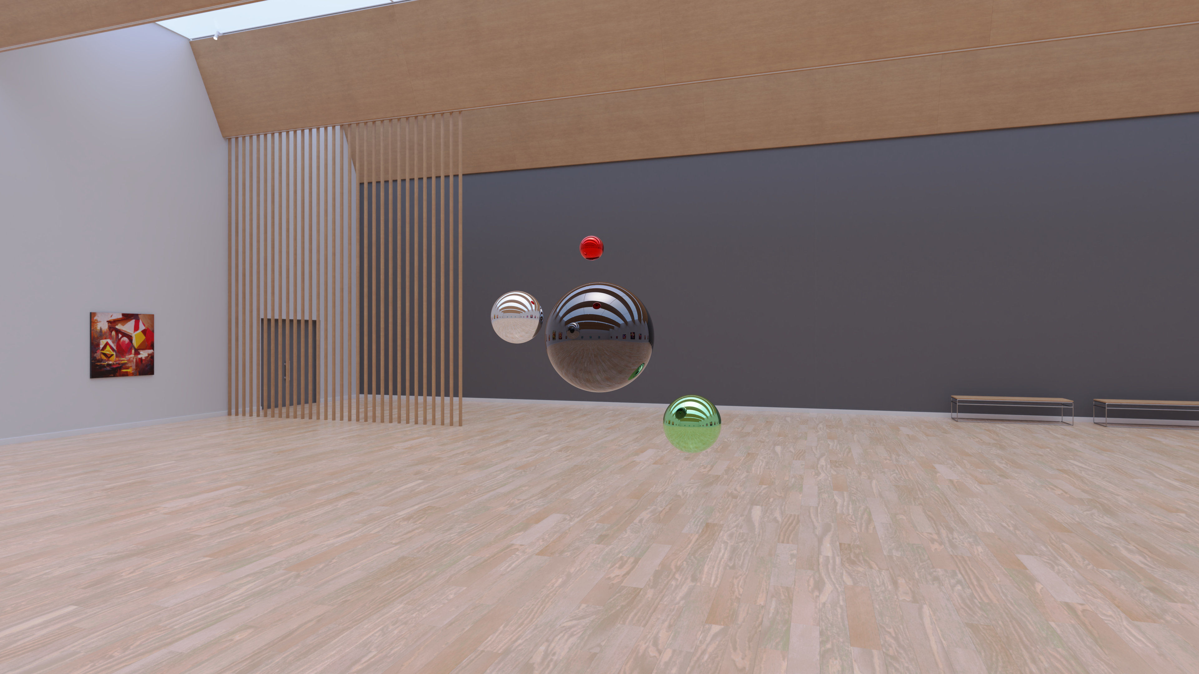 HDRI - Art Museum Gallery Interior 28 - 16384x8192 Texture_7