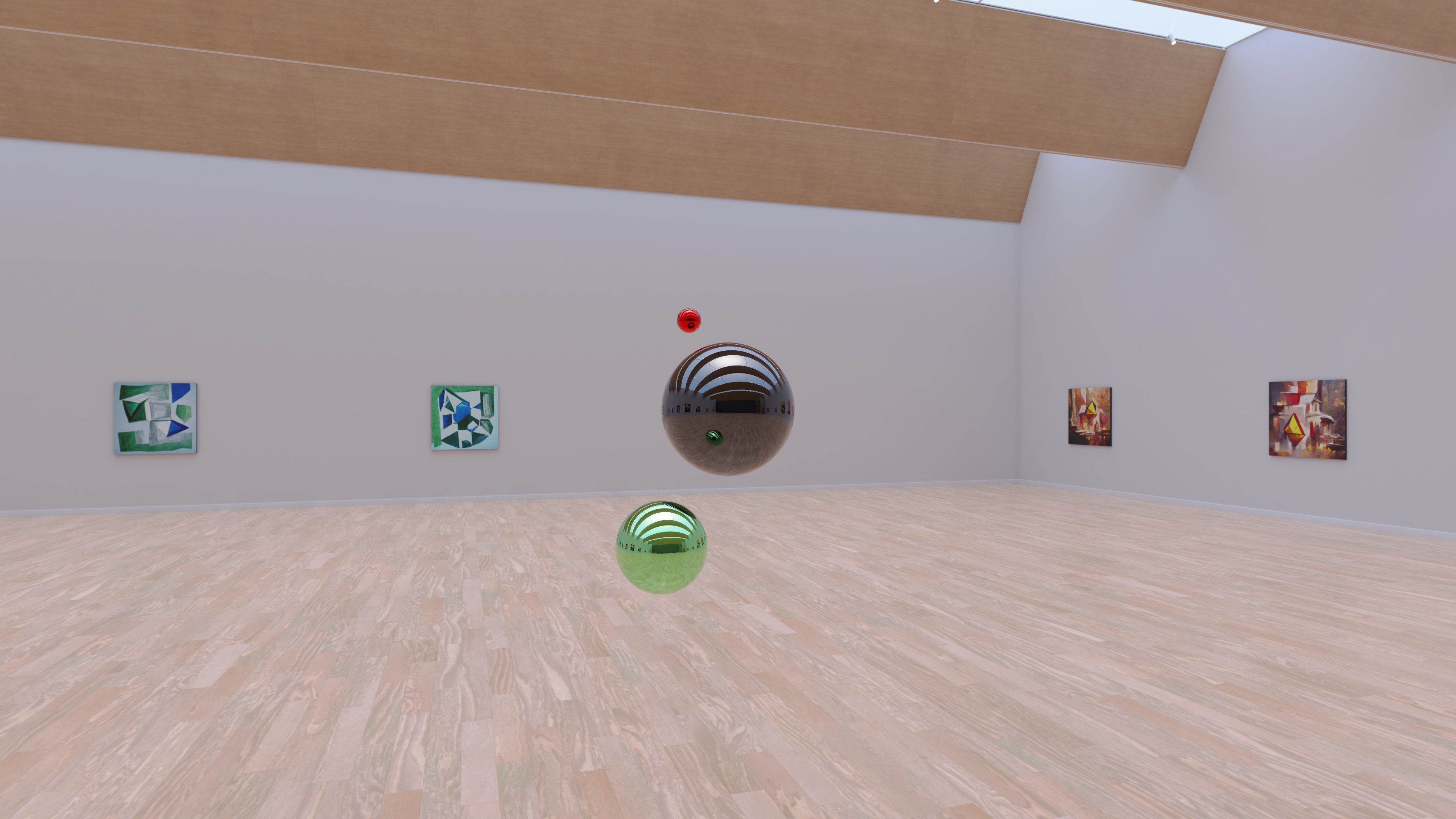 HDRI - Art Museum Gallery Interior 28 - 16384x8192 Texture_15