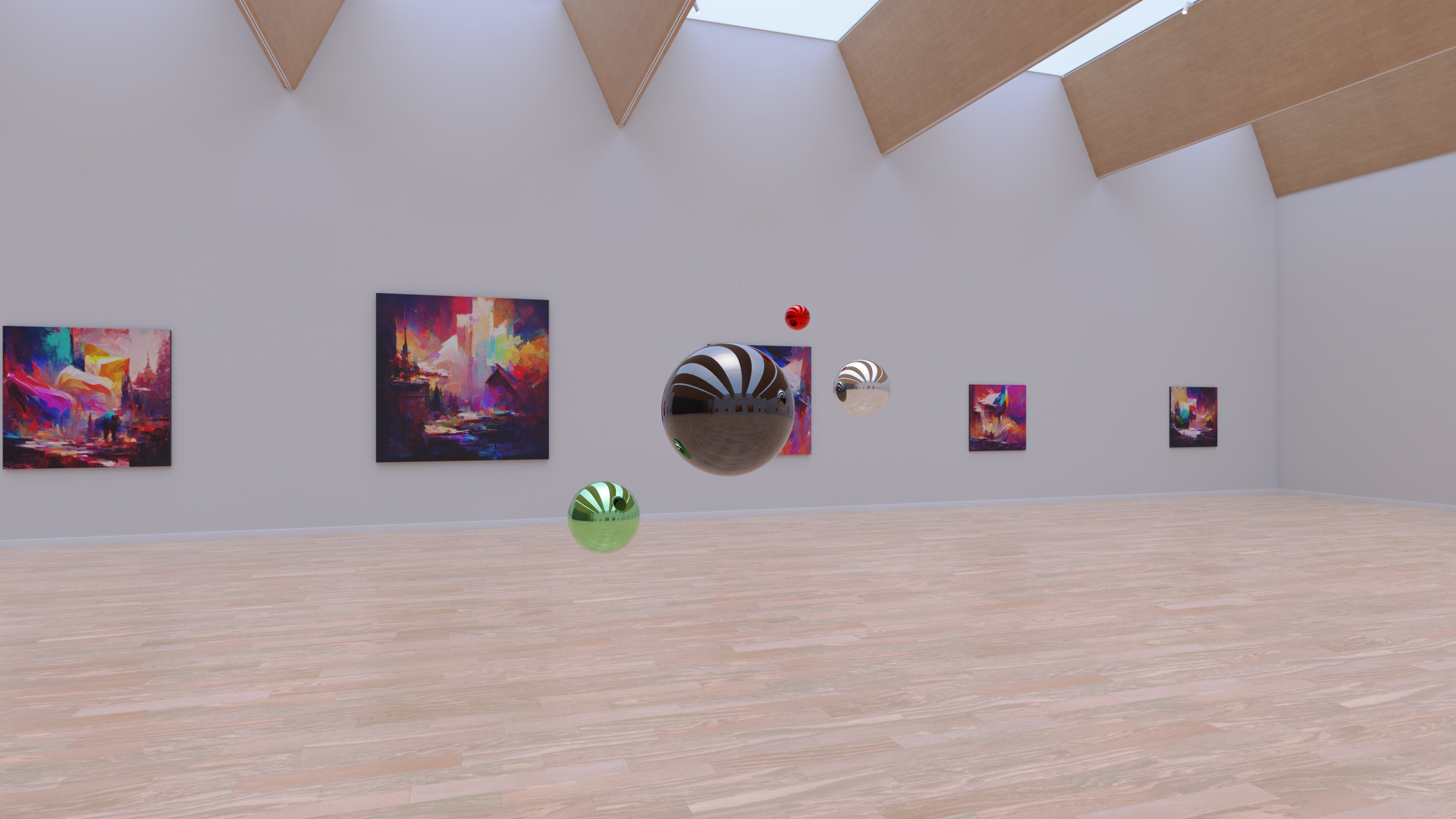 HDRI - Art Museum Gallery Interior 28 - 16384x8192 Texture_20