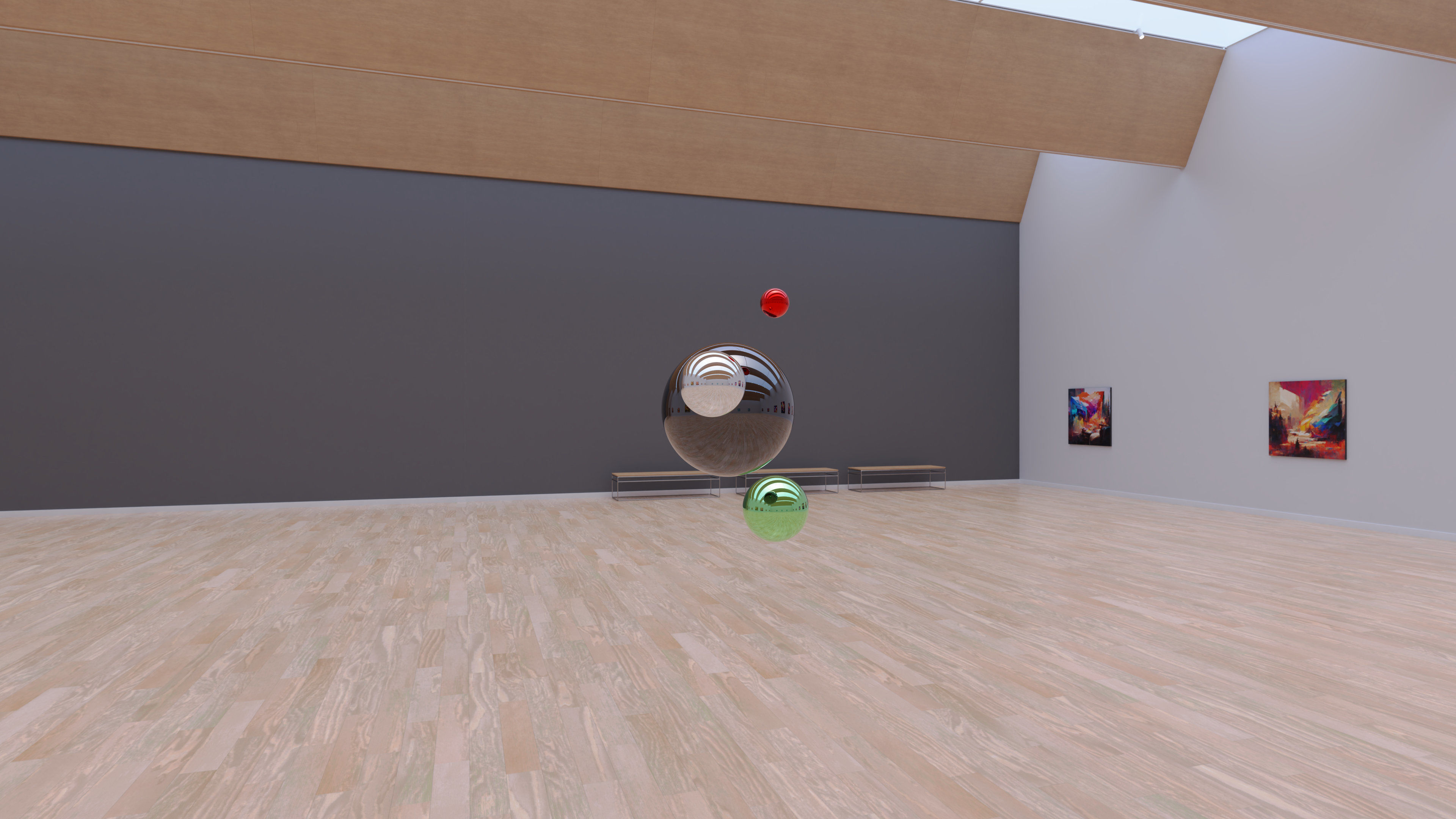 HDRI - Art Museum Gallery Interior 28 - 16384x8192 Texture_5