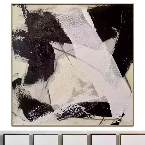 Plaster two square photo frames 26