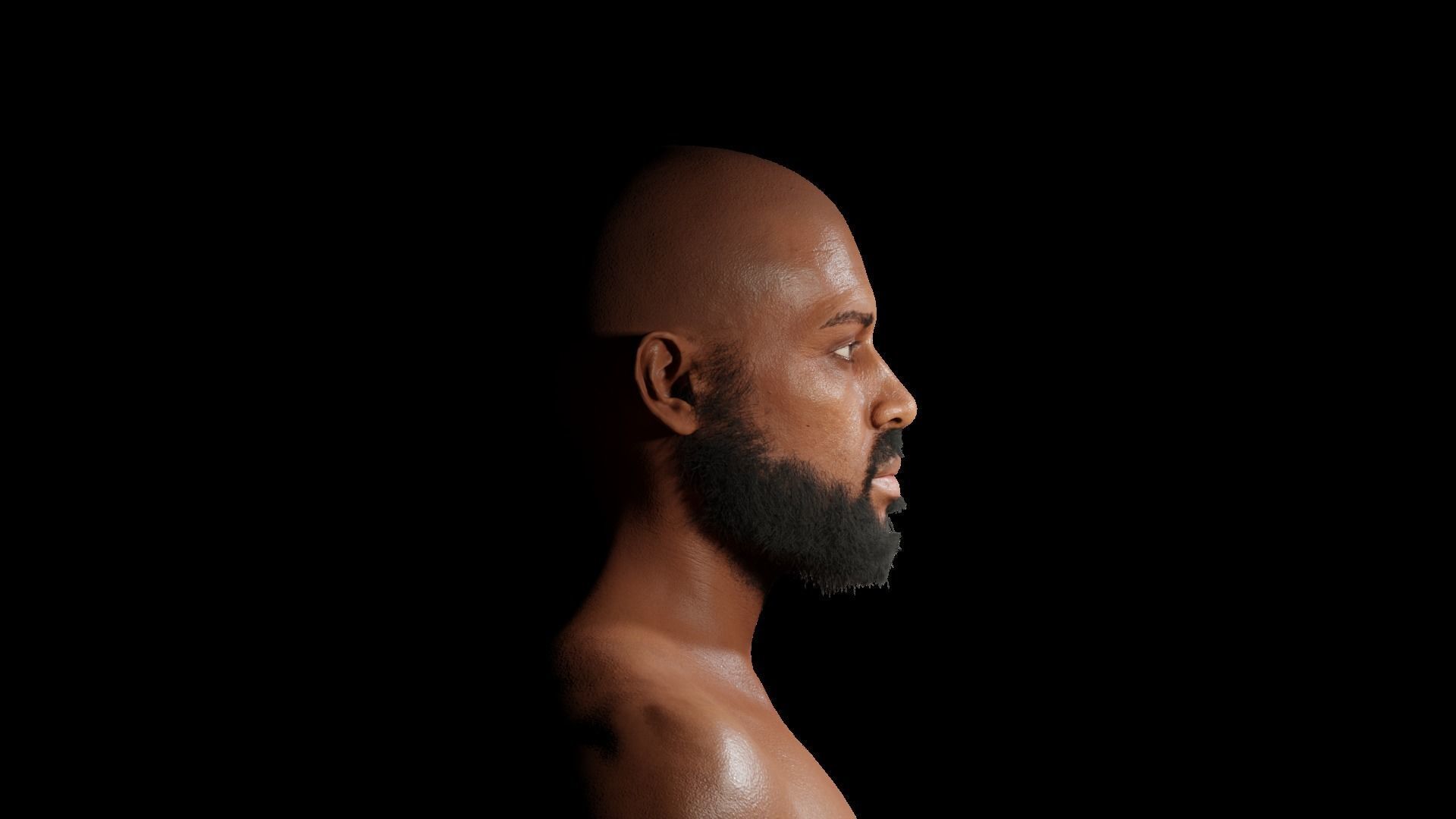 Jack Realistic African Character Rigged 3D model_2