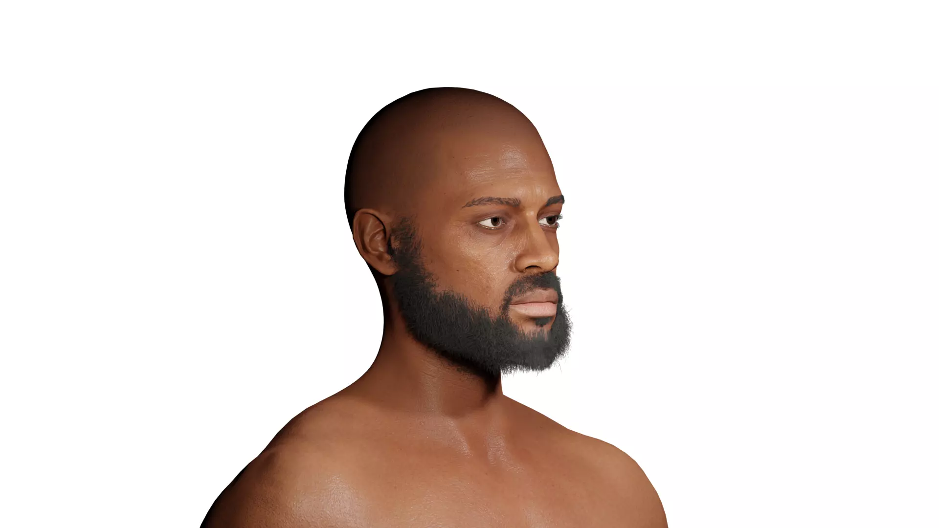 Jack Realistic African Character Rigged 3D model_0