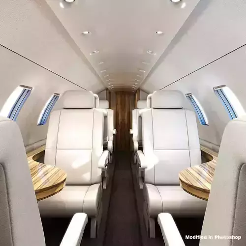 Private Jet Interior