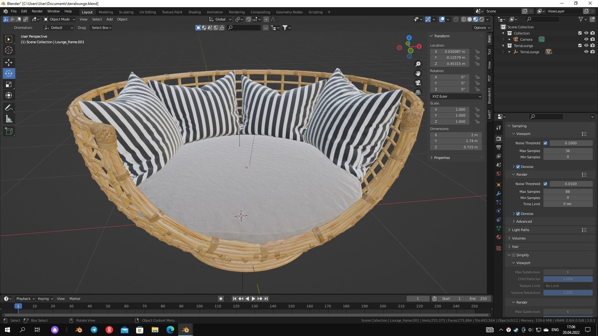 sofa   modern  3D model_5