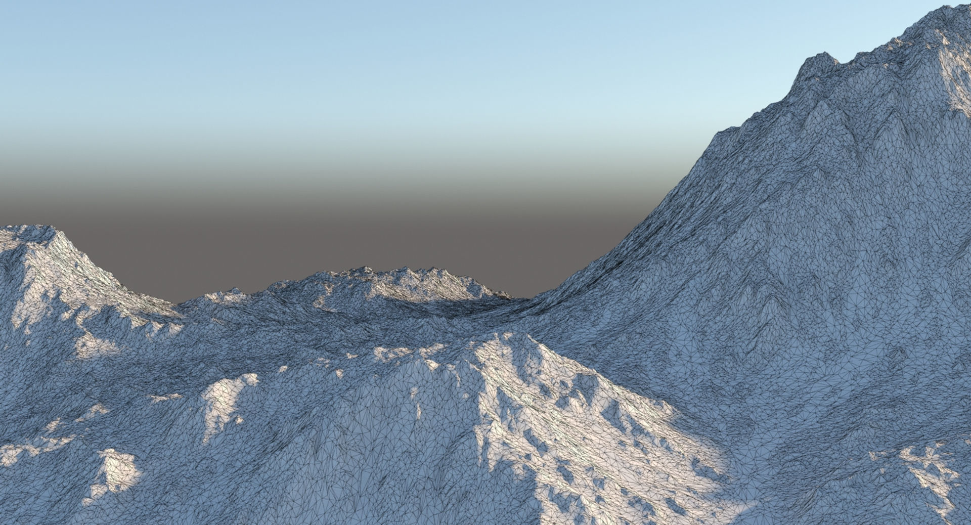 Snowy Mountain 1 3D model_9