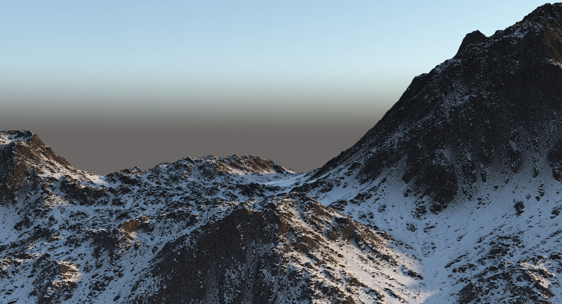 Snowy Mountain 1 3D model_3