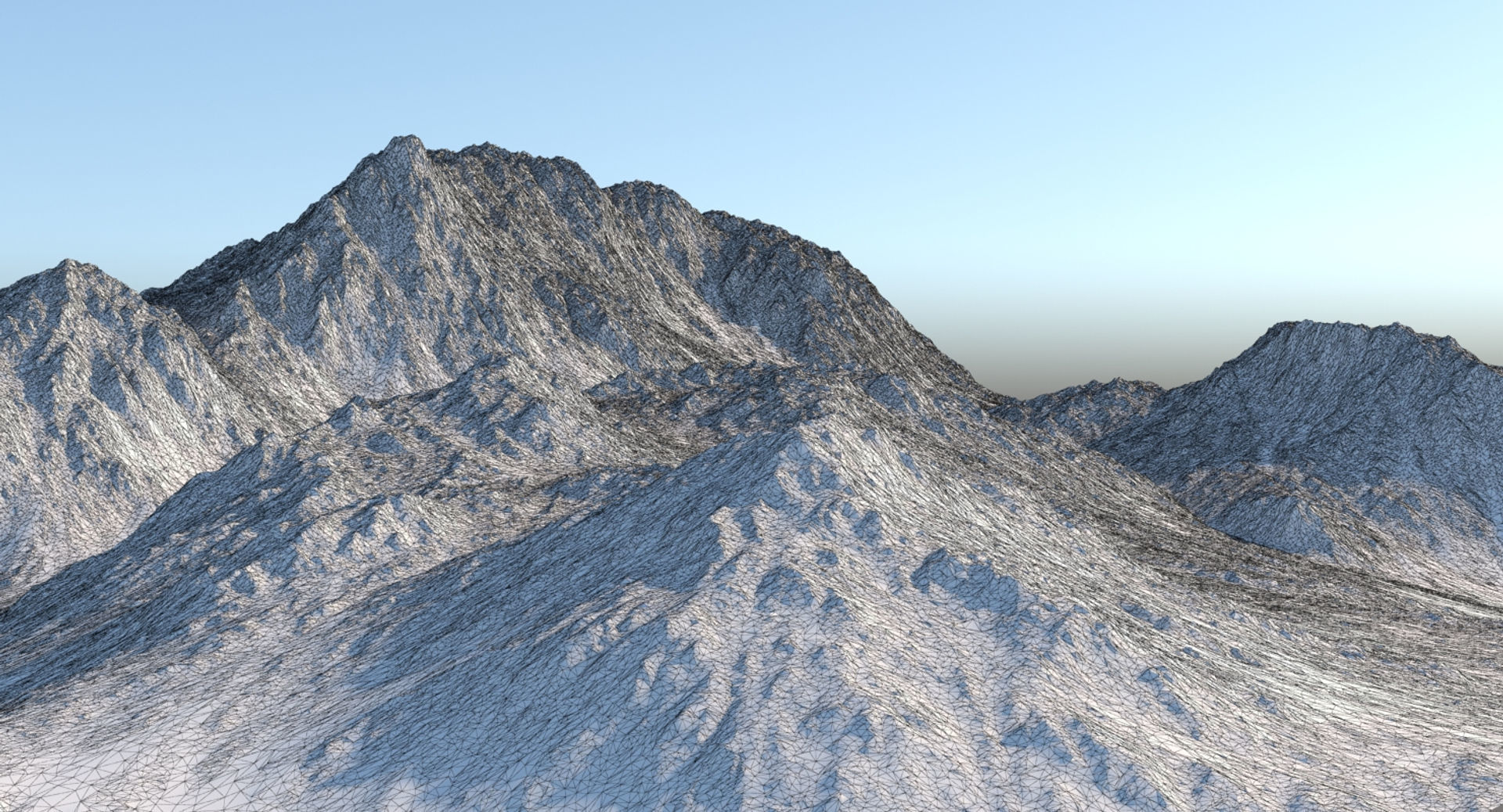 Snowy Mountain 1 3D model_8