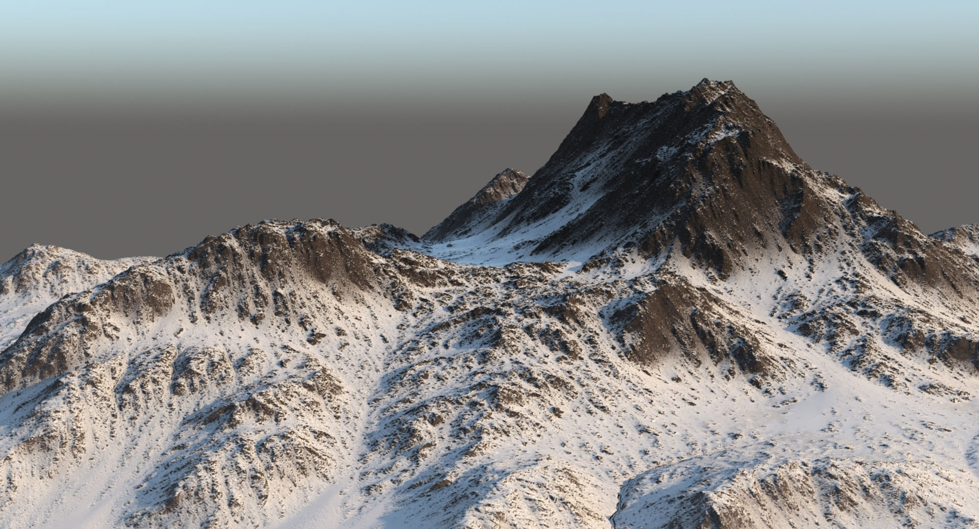 Snowy Mountain 1 3D model_5