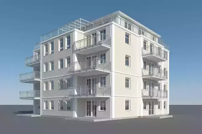 Apartments 1 apartment building with balconies