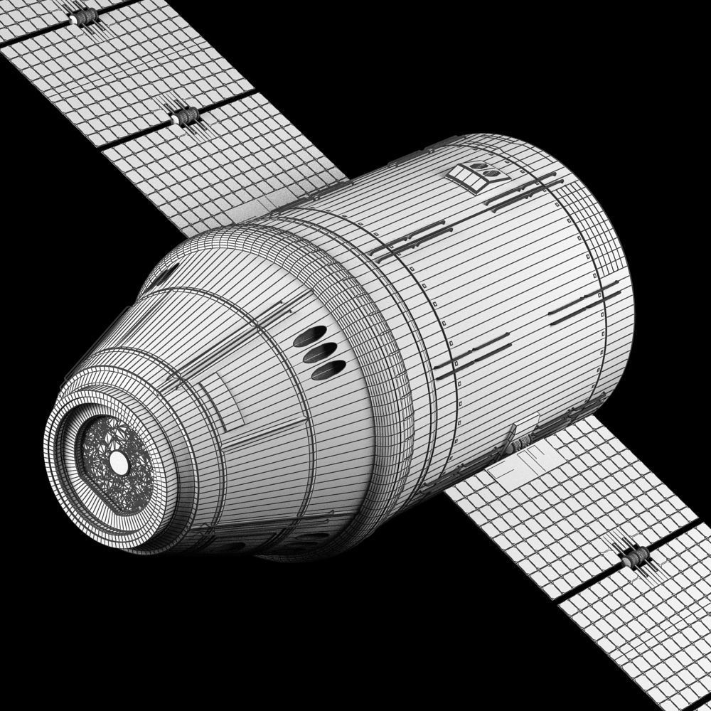Satellite camera lens 3D model_11