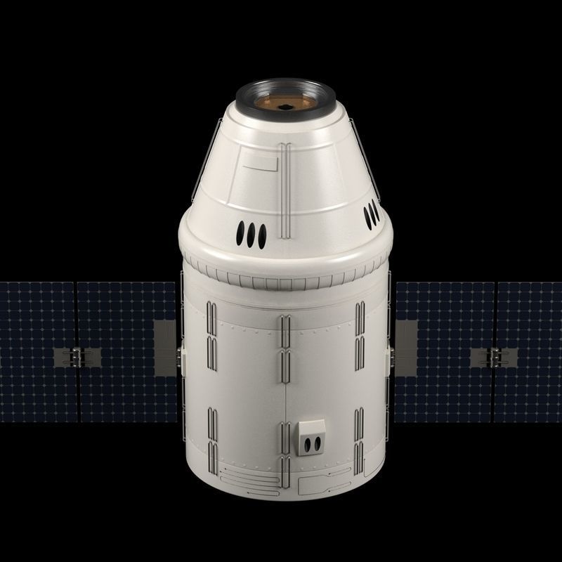 Satellite camera lens 3D model_7