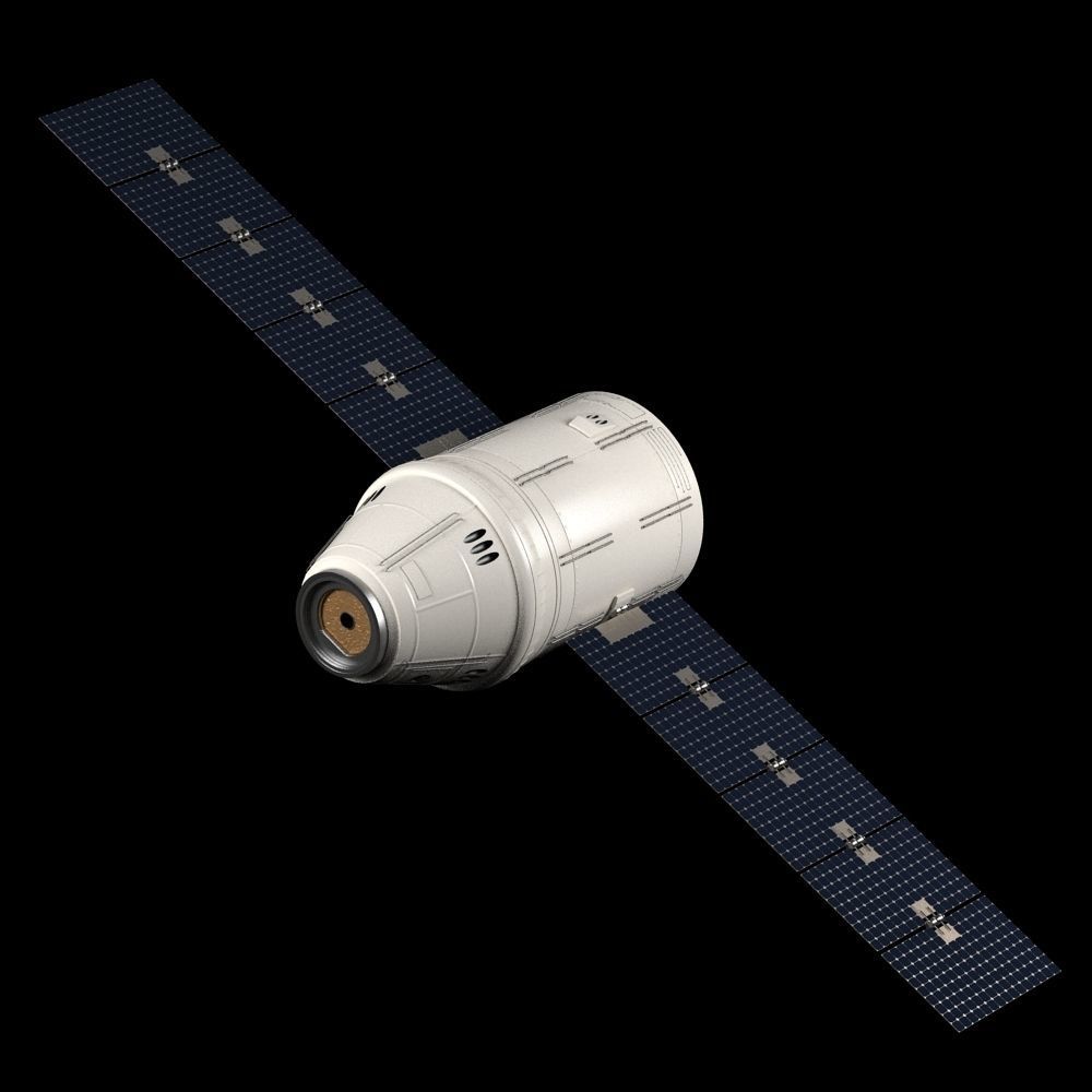 Satellite camera lens 3D model_12