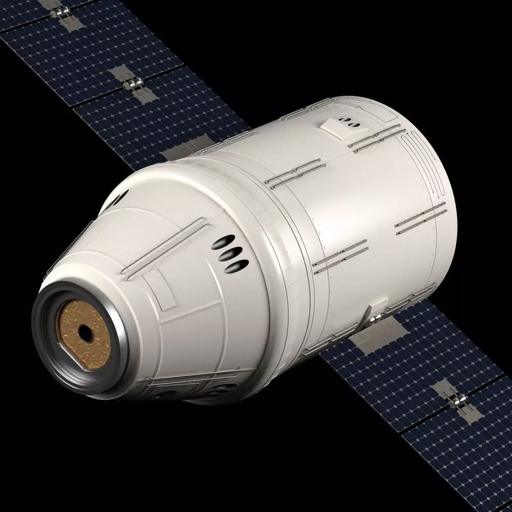Satellite camera lens 3D model_0