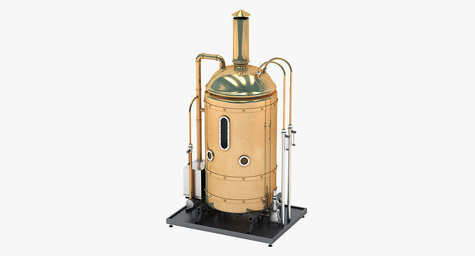 Brewing Copper 3D model 2