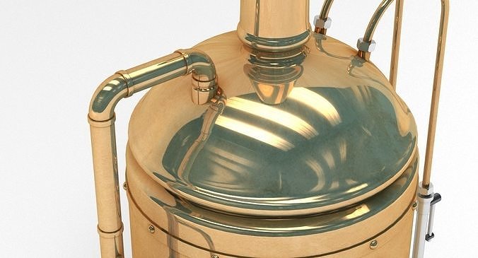 Brewing Copper 3D model 4