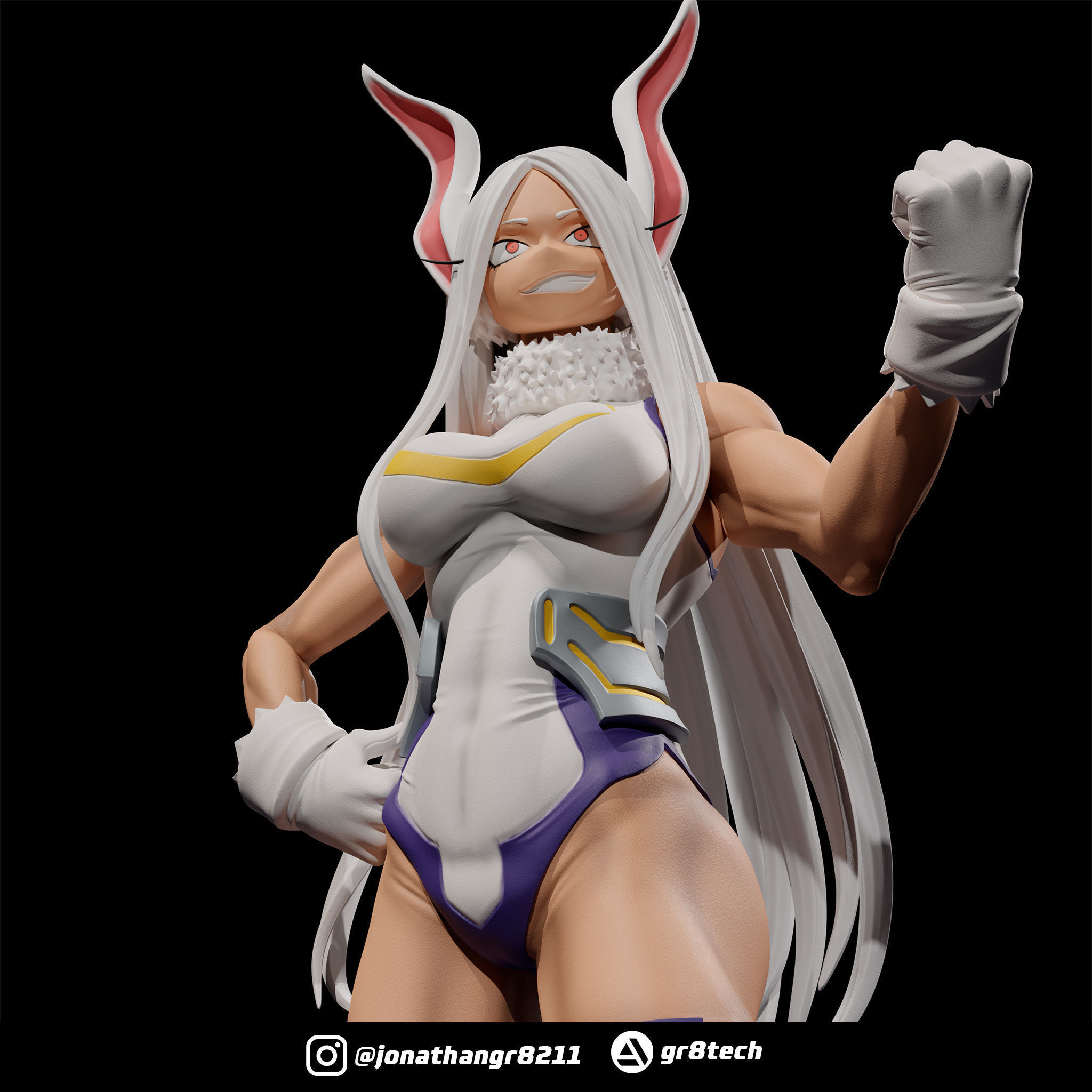 Mirko - My Hero Academia 3D print model_5