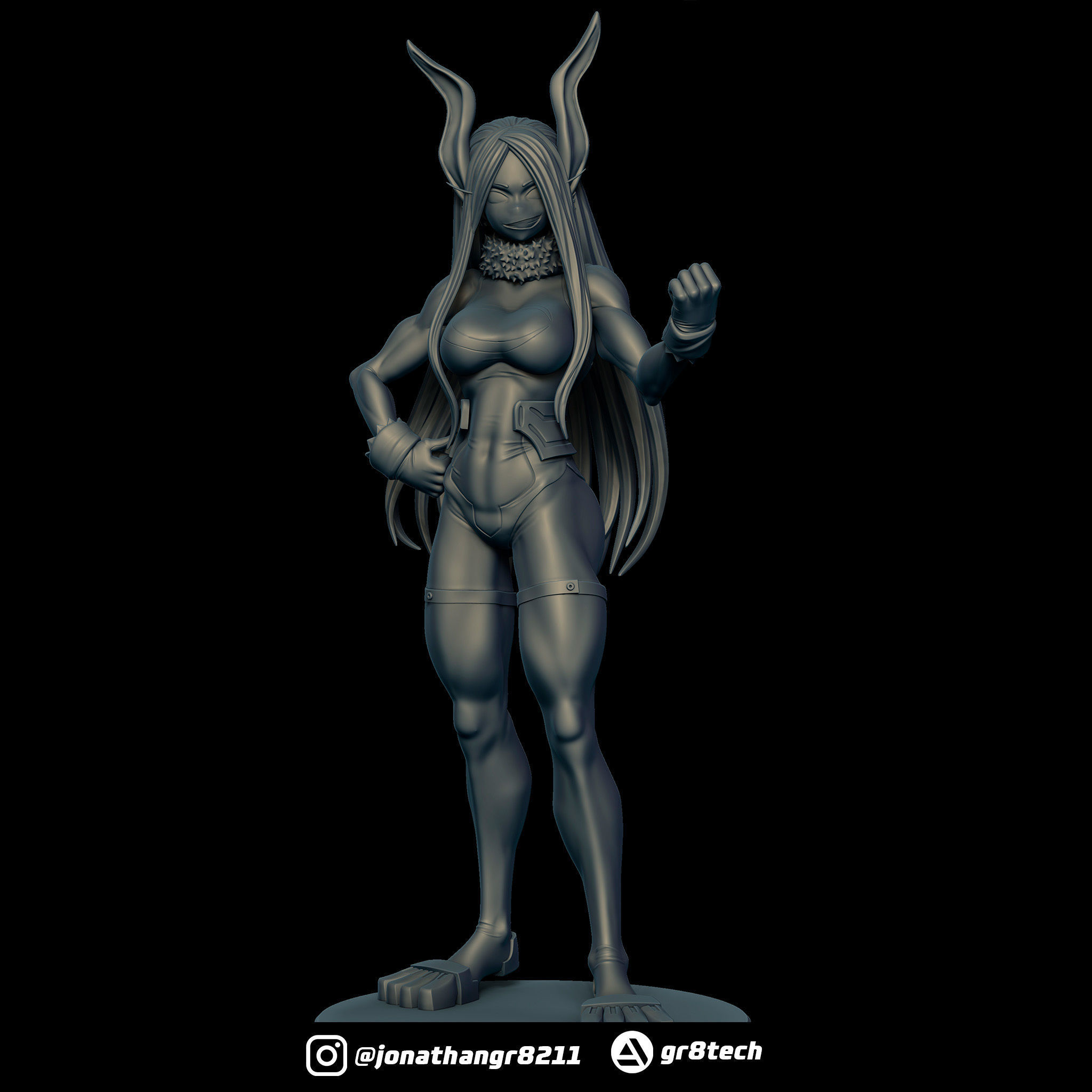 Mirko - My Hero Academia 3D print model_6