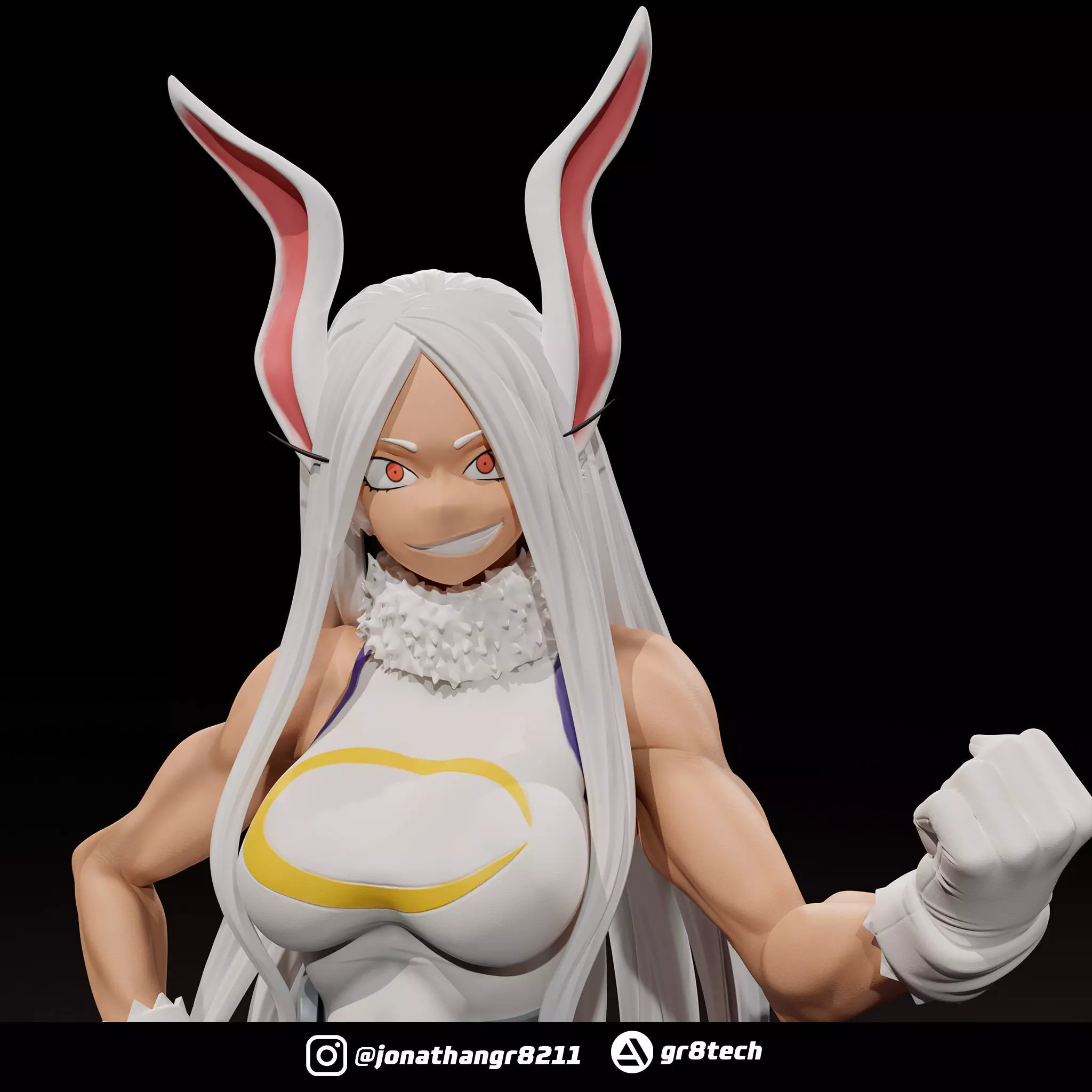 Mirko - My Hero Academia 3D print model_0
