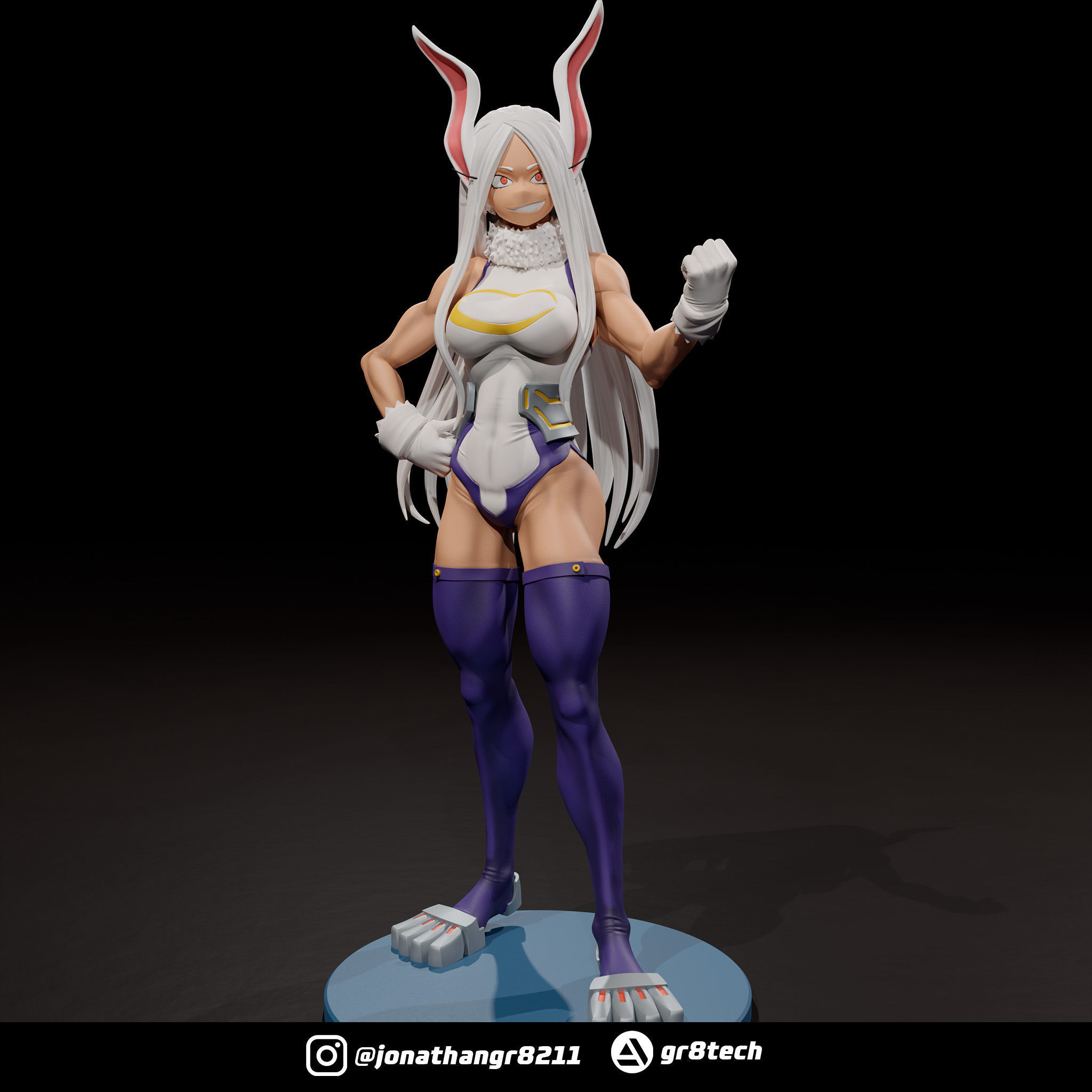 Mirko - My Hero Academia 3D print model_1