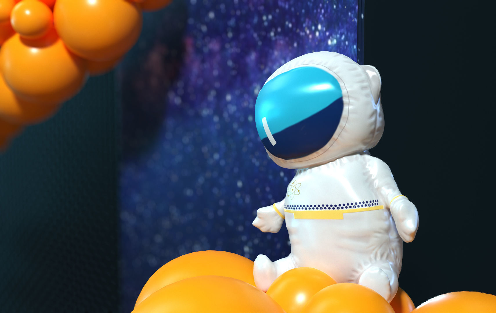 Birthday Decoration Set No-001 3D model_4