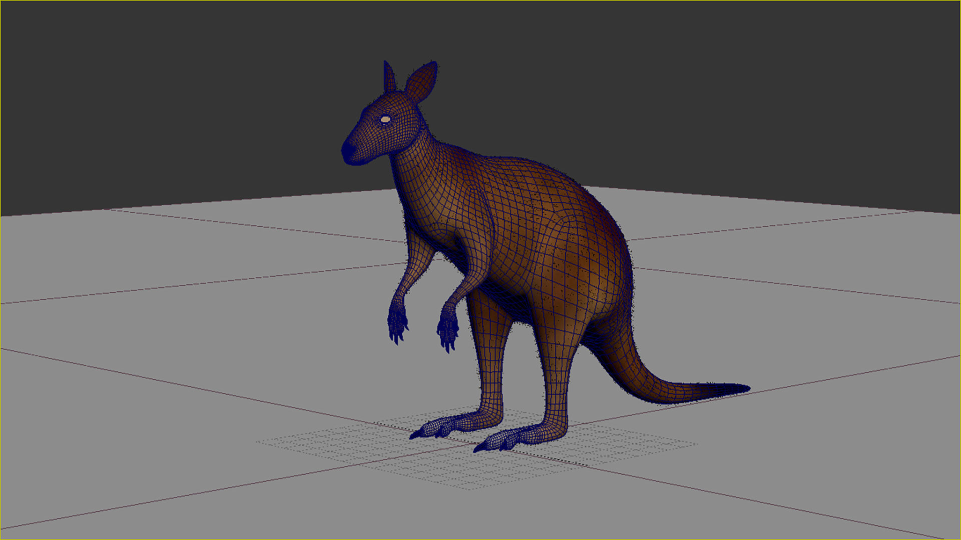 Kangaroo High Poly Australian Animal 3D model_6