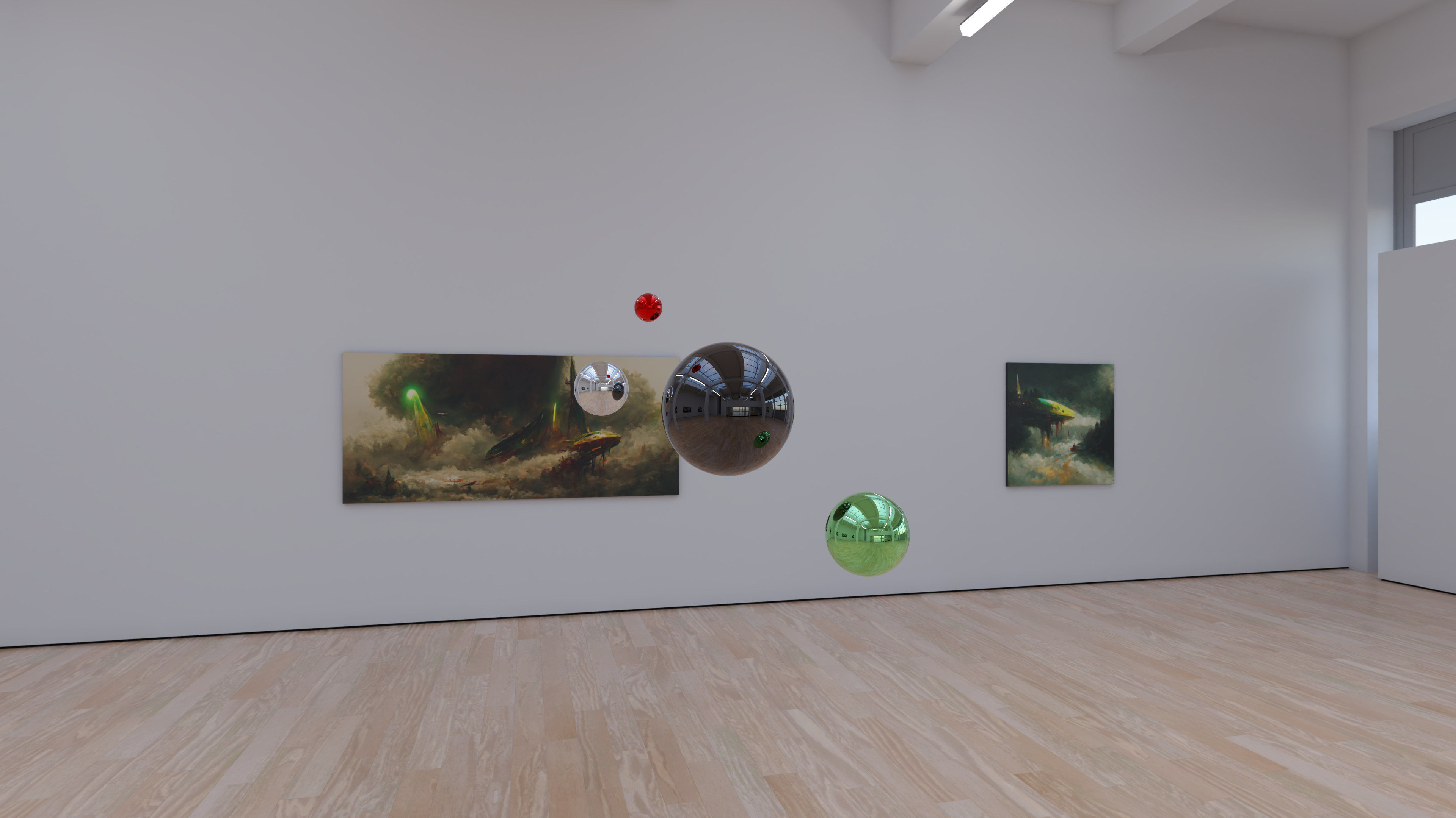 HDRI - Art Museum Gallery Interior 29 v1 - 16384x8192 Texture_14