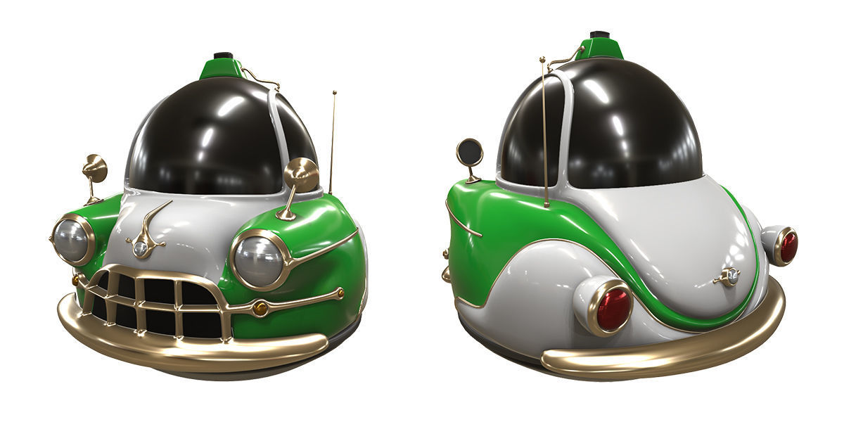 Stylized car 3d model Low-poly 3D model_4