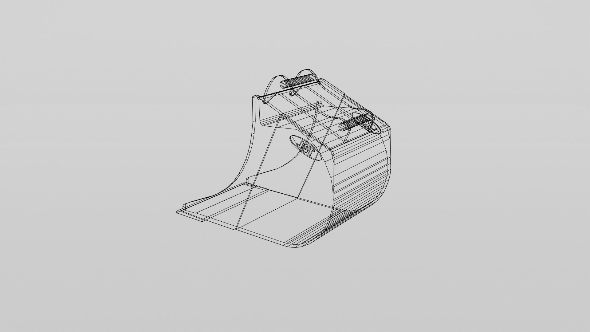 JST Nordic Line 20-25 Ton Sewerage Bucket Low-poly 3D model_10