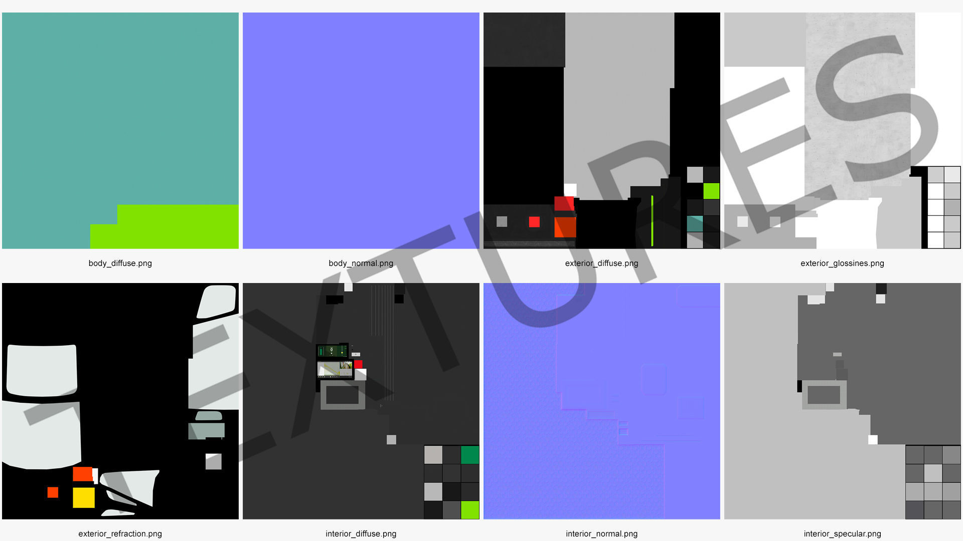 Electric Delivery Van Rigged 3D model_56