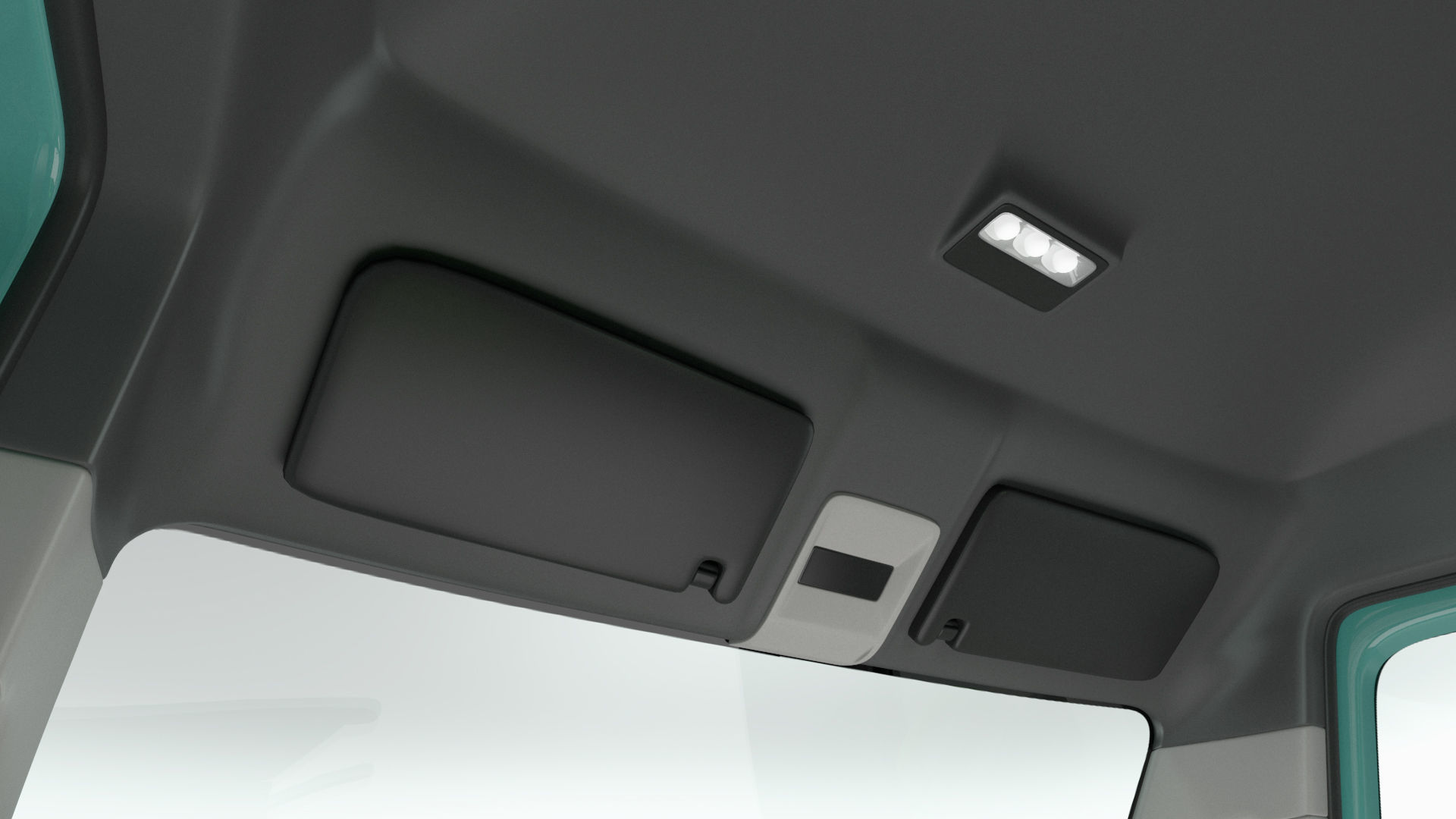 Electric Delivery Van Rigged 3D model_45