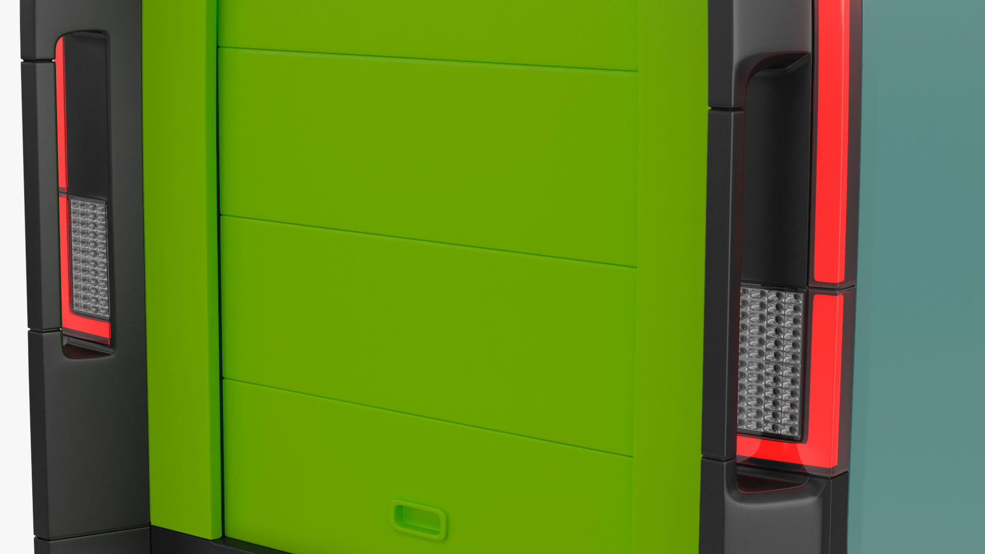 Electric Delivery Van Rigged 3D model_35