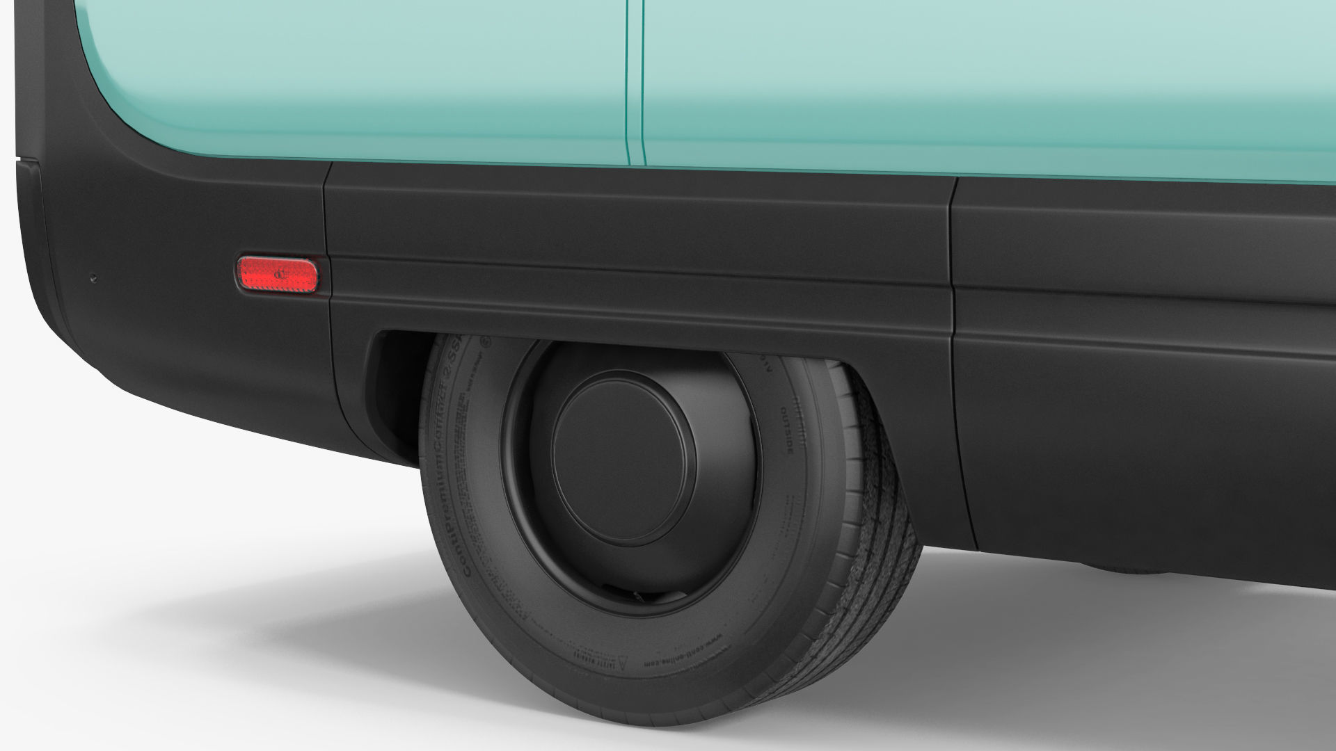 Electric Delivery Van Rigged 3D model_32